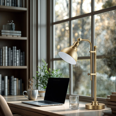Lampe de bureau en bronze vieilli 28,75 po Pendley