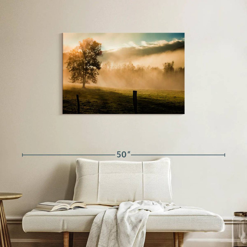 Alvord Mist In Cades Cove, H 24 po x l 36 po