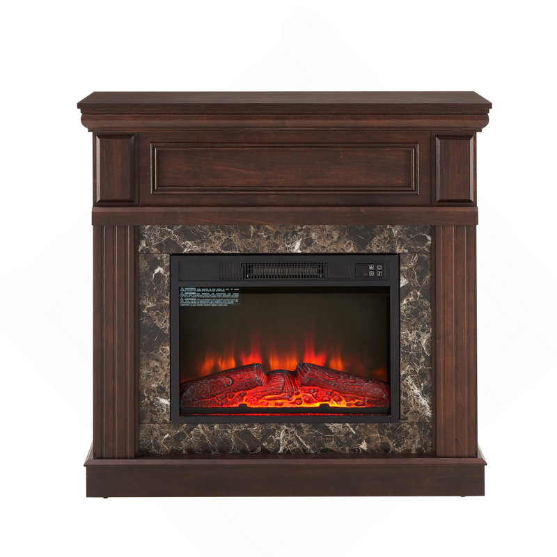 Only Mantel (Not Included 23" Fireplace)--Cherry,41.34"W*14"D*40"H, Burgundy