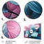 Feuille de splendeur rose turquoise - décoration murale florale en métal-157030526