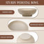 Large Resin Pedestal Decorative Bowl - Modern Handicraft Bowls for Home Decor - Fruit Bowl for Kitchen Counter - Key Bowl for Entryway Table,Artificial Stone-137638685