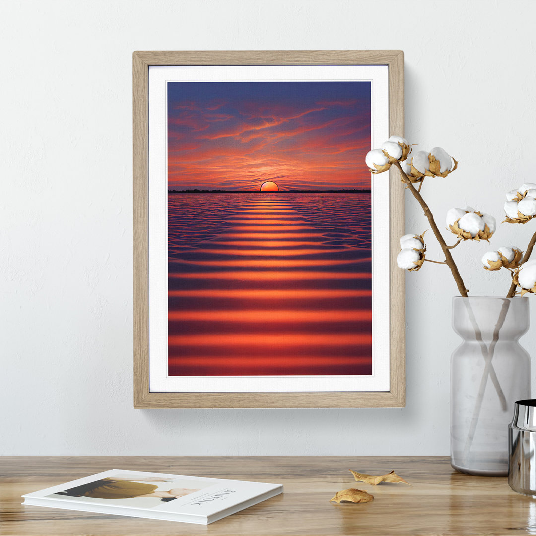 Beguiling Ocean Sunset - Single Picture Frame Print
