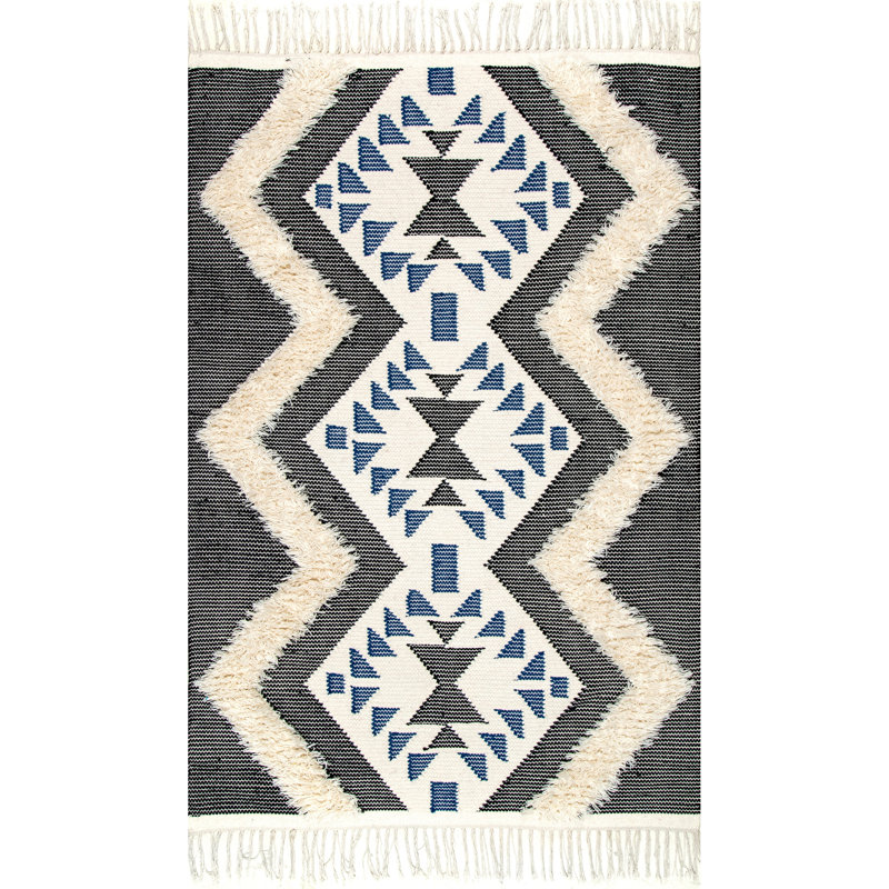 Bedfo Wool Southwestern Indoor Rug, Rectangle 5' x 8'
