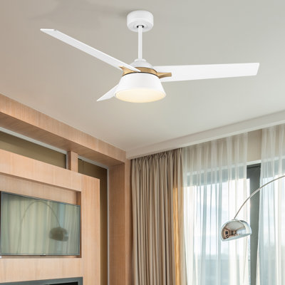 Ventilateur de plafond 48 po avec télécommande, ensemble d'éclairage inclus