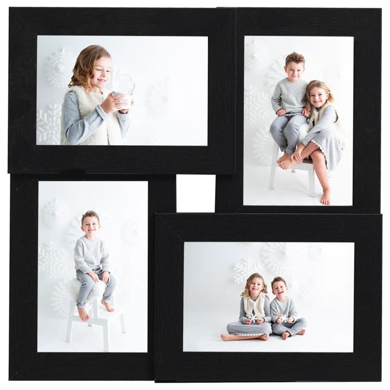 Brandise Wood Picture Frame, Black, 18cm H x 13cm W x 0.5cm D