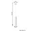 Jacky 1 - Light Black Cylinder Pendant-938880498-825658009