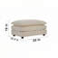 Fauteuil d'appoint en chenille rembourré avec repose-pieds, fauteuil club-129182487
