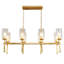 Lustre martelé 8 lumières Modern Glam