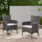 Outdoor PE Wicker Dining Chairs (Set Of 2)-1584147717