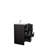 39.4'' Single Bathroom Vanity with Resin Top