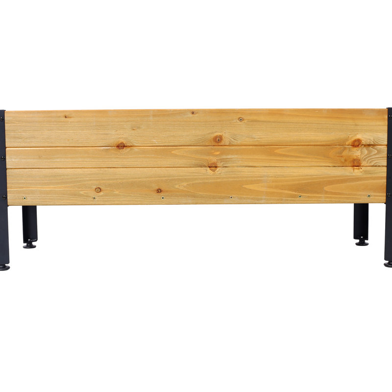 Lit surélevé rectangulaire pour plantes d'extérieur