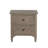 2-Drawer Nightstand With Round Bronze Pull Knobs