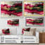 Abstrait rose et noir Fragments Of Time I - Art mural abstrait pour le salon-752683488-752683489-752683512