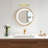 4-Light Gold Wall Sconce With Clear Crystal Shades-1700764910