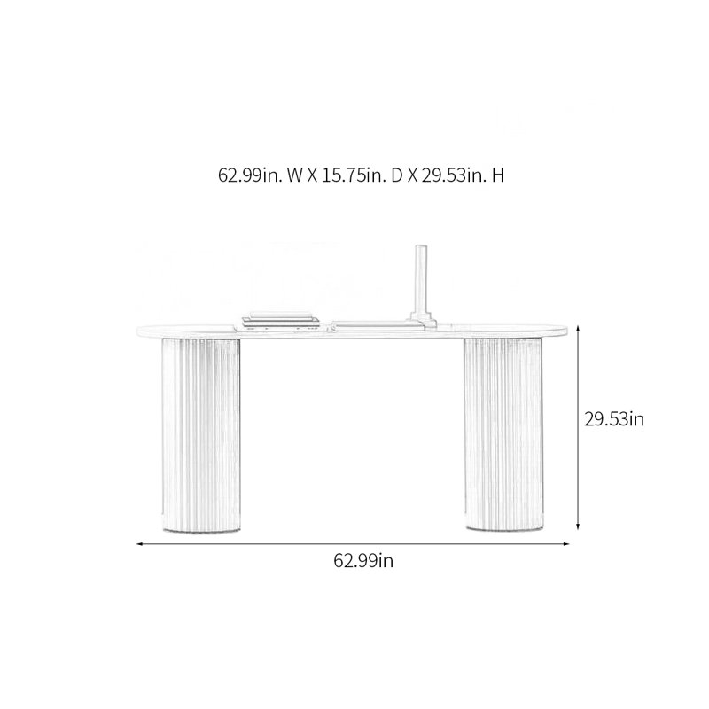 Console Modern Minimalist Art, H 29,53 po x l 62,99 po x P 15,75 po