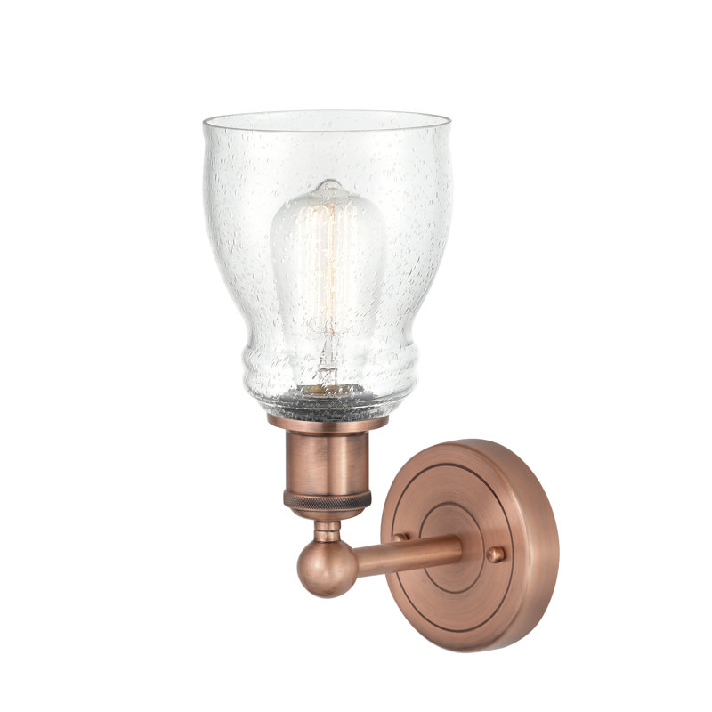 Cascades Armed Sconce, Seedy, Antique Copper