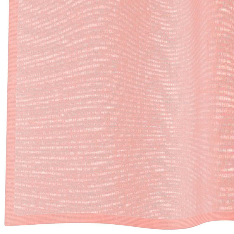 Voile Curtains With Tab Top 2 Pcs, Pink, 140cm Width x 175cm Drop