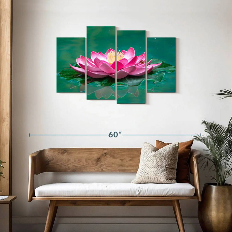 Harnek Blooming Lotus, 27" H x 43" W