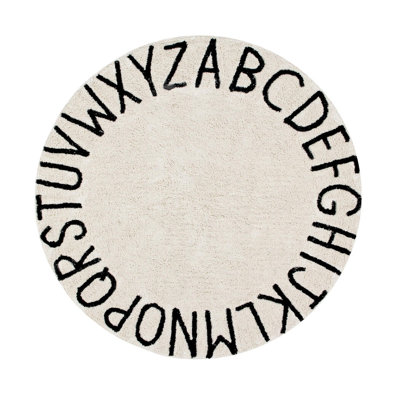 Tapis rond lavable ABC Lorena Canals