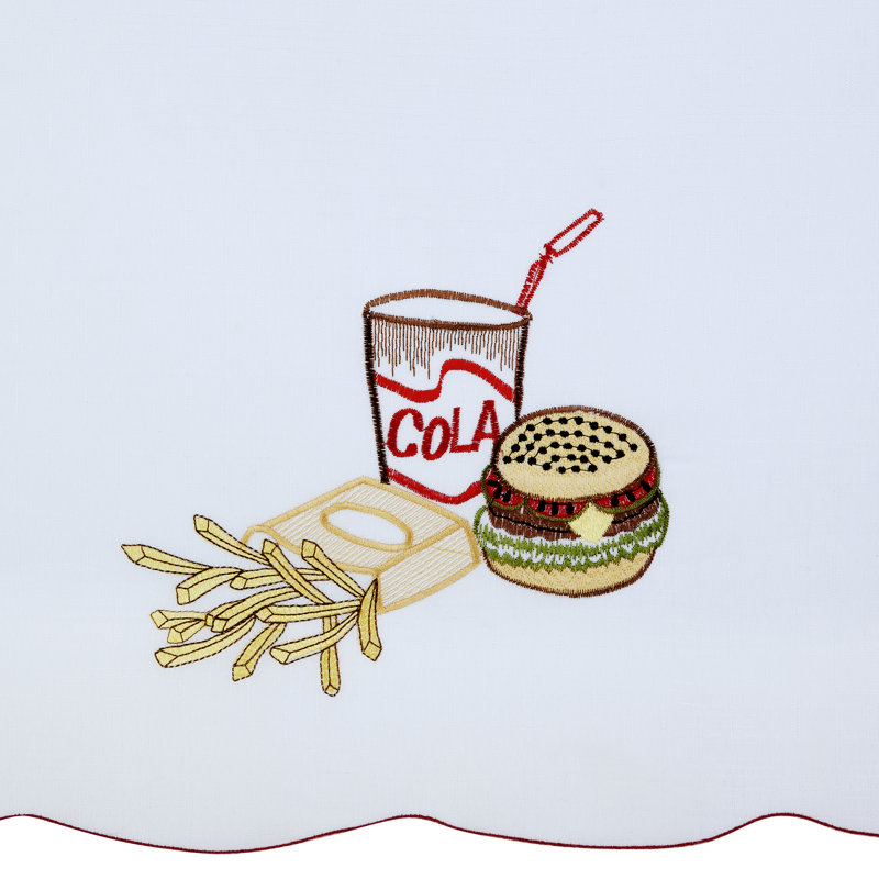 Rideau de cuisine fast food Hauser, l 58 po x L 36 po