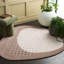 Tapis de couleur unie en coton touffeté à la main fantaisie ivoire / beige-165629283