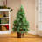 LED Artificial Pine Cone & Berry Pine Tree, 48"H