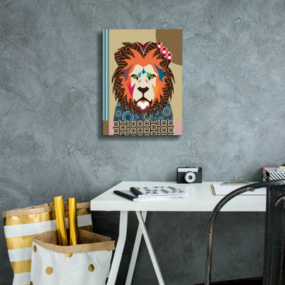 «Cecil The Lion» par Lanre Adefioye, art mural sur toile