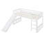 Lit mezzanine simple avec glissoire et échelle