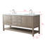 Meuble-lavabo double 72 po avec plateau en pierre reconstituée Stratford-1739298913