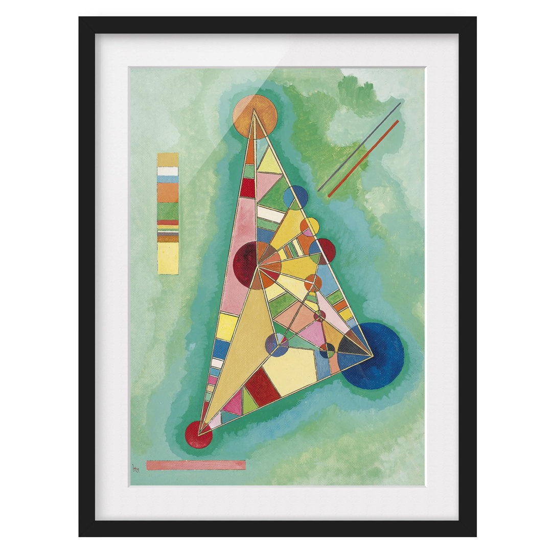 Gerahmtes Poster Dreieck von Wassily Kandinsky