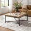 Table basse en cuir véritable Anahli Tatiana-327343975