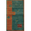 Tapis traditionnel vibrant Gabbeh 4 x 6 avec motifs d'animaux tribaux