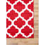 Rouge abstrait/Tapis décoratif blanc-28238205
