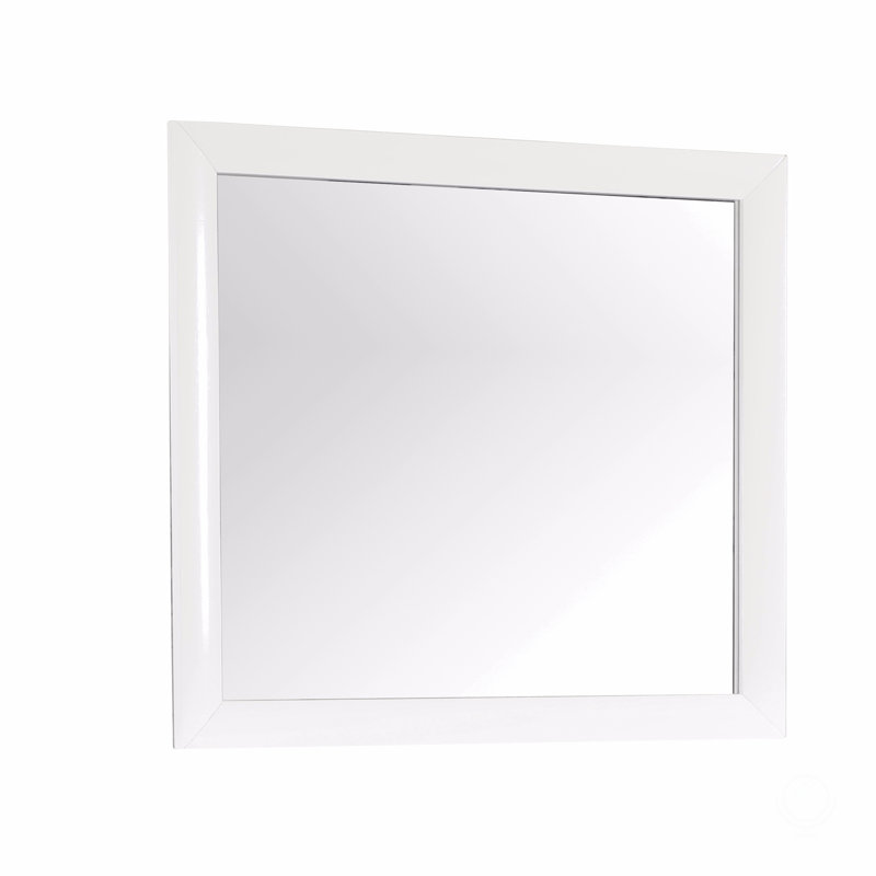 Mirror, White, 39" x 35"