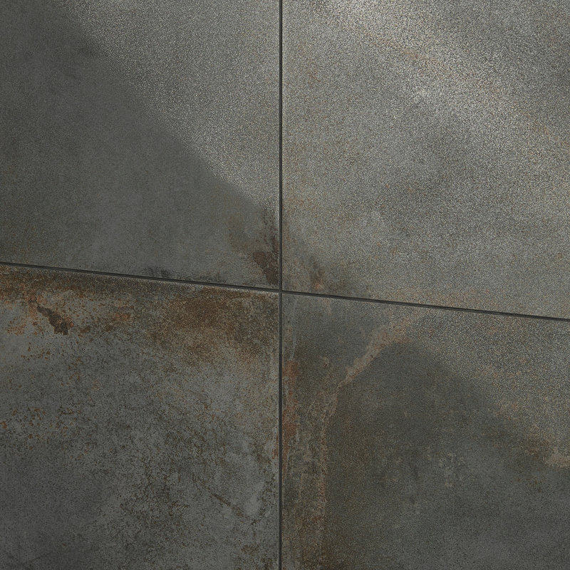 Angela Harris Fremont 11.81" x 23.62" Semi-Polished Porcelain Floor & Wall Tile (11.62 Sqft / Box), Graphite
