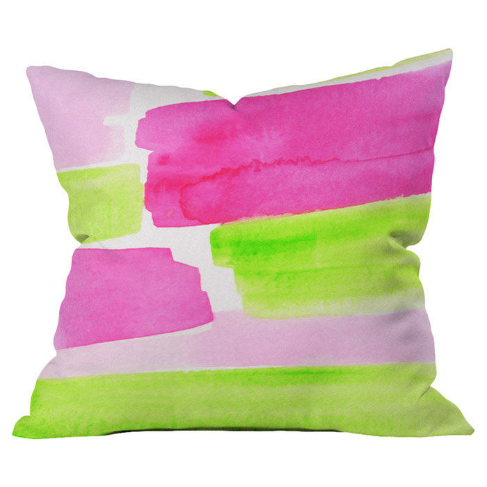 Coussin extérieur fête du jardin, 18 po x 18 po