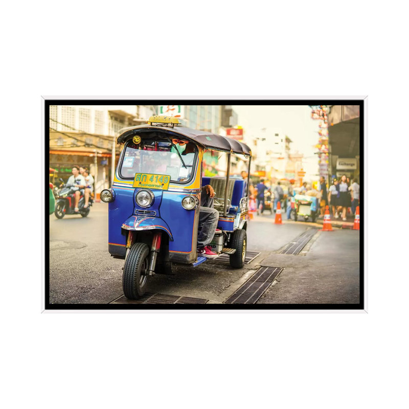 " Thailand 439 " by Ben Heine, 18" H x 26" W x 1.5" D, White Framed, No Mat