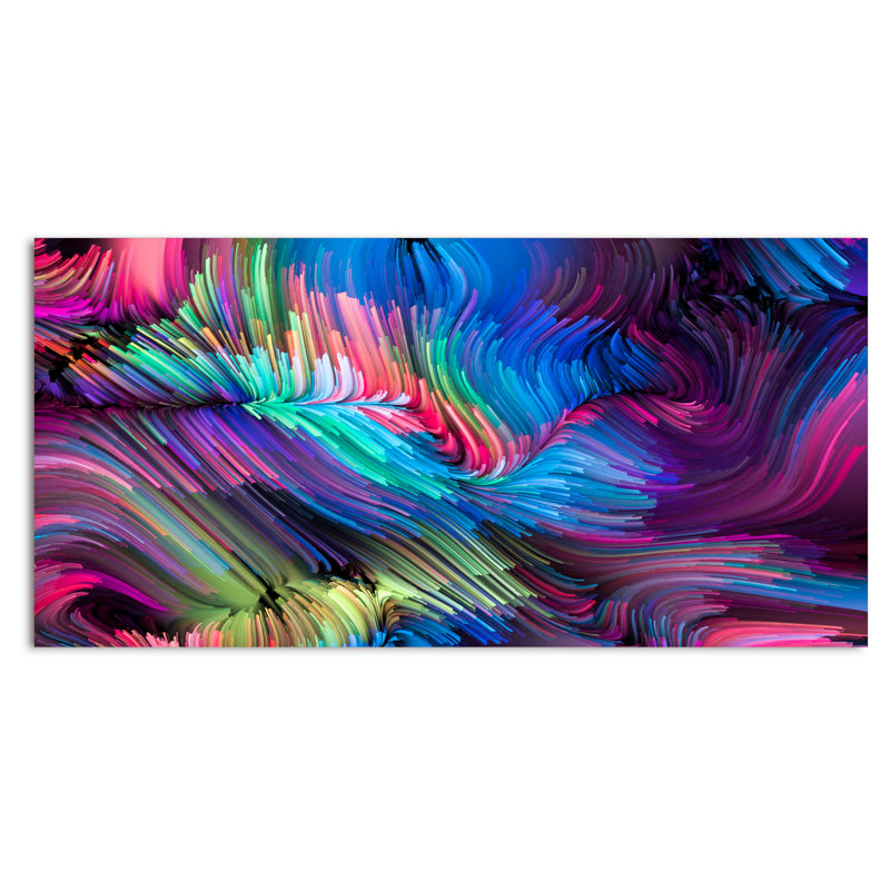 «Escape of Liquide Art», impression sur toile, H 28 po x l 60 po x P 1,5 po, Toile tendue