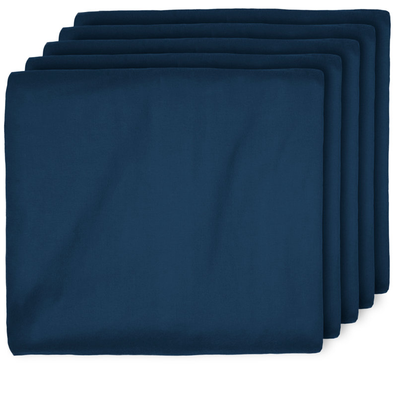 Drap-housse 100% flanelle 300 fils 300 fils, Bleu, Drap-housse pour lit simple TG