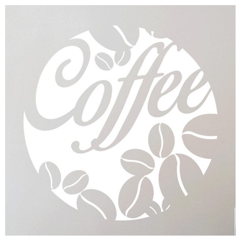 Food & Beverage Wall Decal, White
