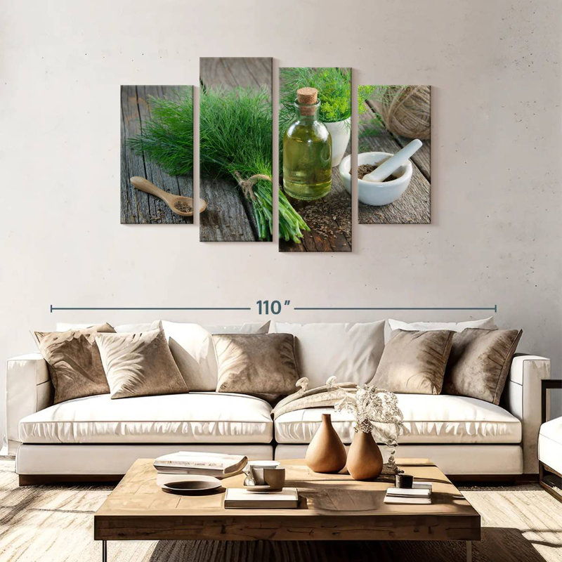 Harnek Rustic Dill And Fennel, 48" H x 75" W