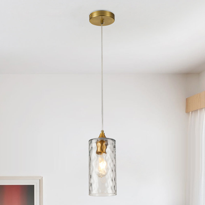1 - Light Gold Single Pendant