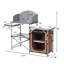 Table de barbecue portable pliable pour l'extérieur avec sac de pare-brise