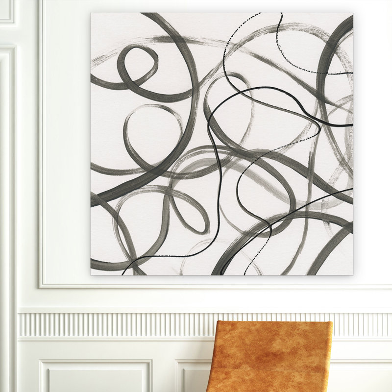 «Dancing in the Wind I», reproduction de peinture à l'acrylique sur toile, H 16 po x l 16 po x P 1,5 po