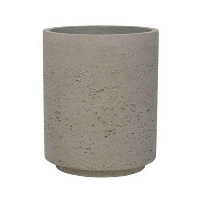 Round Rough Grey Planter 7.1" H Pot for Plants