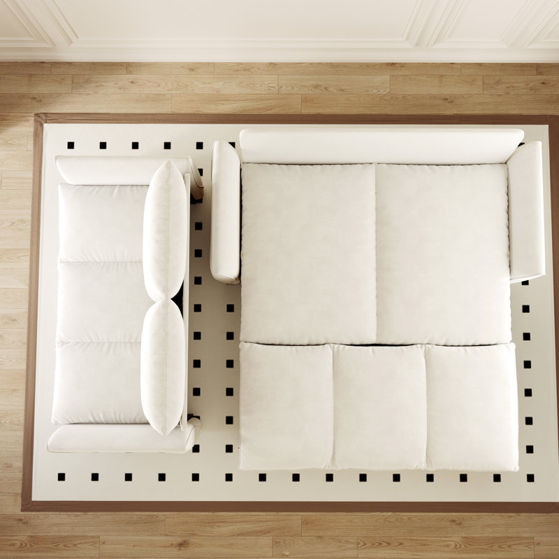 3 lits convertibles en velours beige, 70,9 po avec 21 oreillers et couvertures, multifonctionnel pour lit de salon, convertible maison moderne