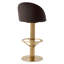 Counter Stool Dorland Roche Dark Gray Velvet-1417495079