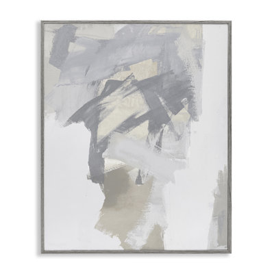 Elegant Contemporary Grey Shades Framed Giclee, design by Rachel Springer