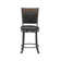 Roni Swivel Upholstered Counter Stool with Metal Frame