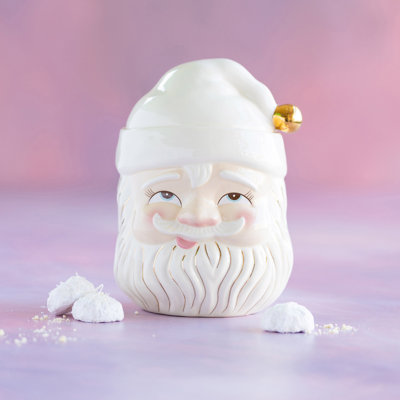 Papa Noel Cookie Jar, Ceramic, 12”